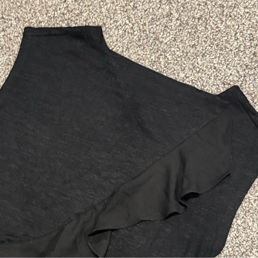 Banana Republic Black Sleeveless Knit Top with Subtle Texture - Picture 3 of 5